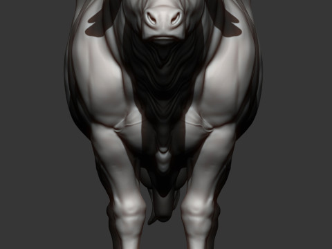 Limousin bull 3D Druckmodell