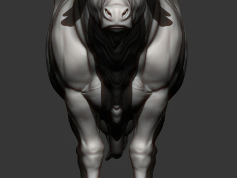 Limousin bull 3D Print Model