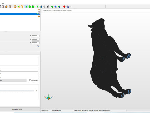 Limousin bull 3D Druckmodell