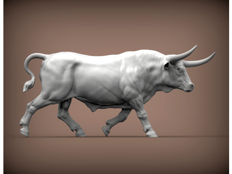 Texas Longhorn 3Dプリントモデル