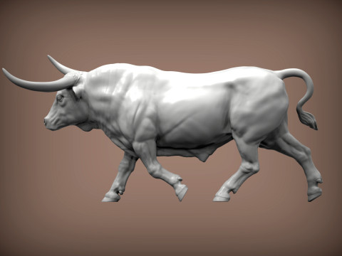 Texas Longhorn 3Dプリントモデル