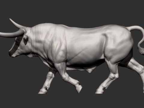 Texas Longhorn 3Dプリントモデル