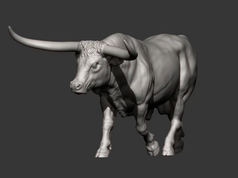 Texas Longhorn 3D Print Model