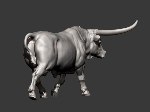 Texas Longhorn 3Dプリントモデル