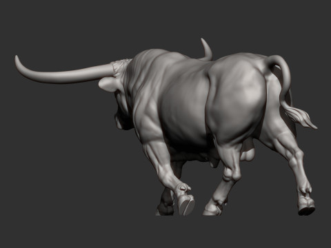 Texas Longhorn 3Dプリントモデル