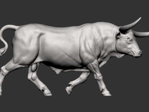 Texas Longhorn 3Dプリントモデル
