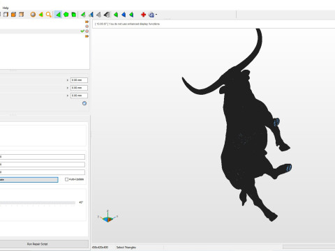 Texas Longhorn 3Dプリントモデル