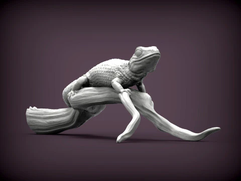 ヒョウモントカゲモドキ 3Dプリントモデル