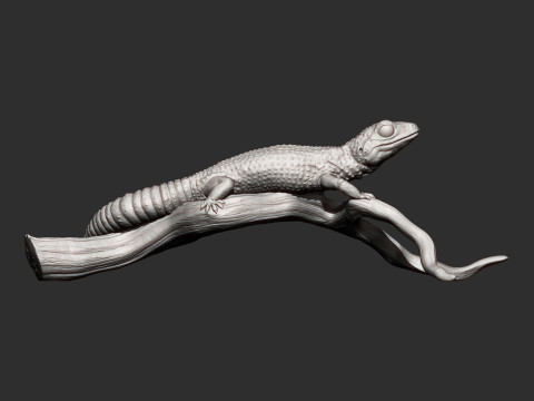 Leopard gecko 3Dプリントモデル