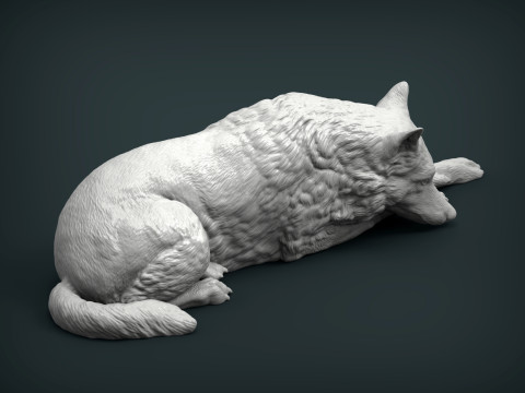 Wolf 3D Print Model