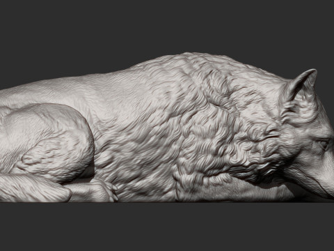 Wolf 3D Print Model