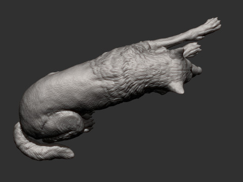Wolf 3D Print Model