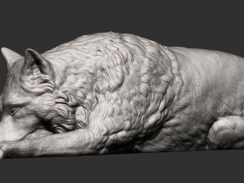 Wolf 3D Print Model