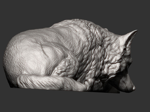 Wolf 3D Print Model