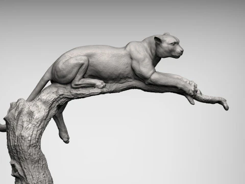 Cheetah 3D Print Model