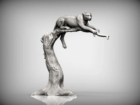 Cheetah 3D Print Model