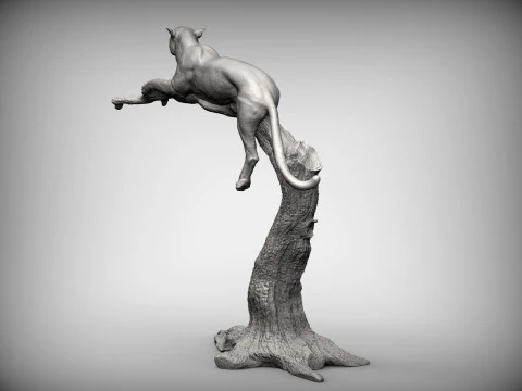 Cheetah 3D Print Model
