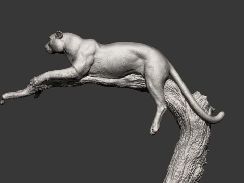 Cheetah 3D Print Model