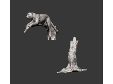 Cheetah 3D Print Model