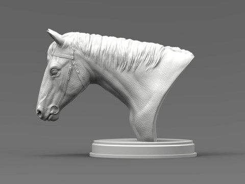 Horses head Modelo de impresión 3D