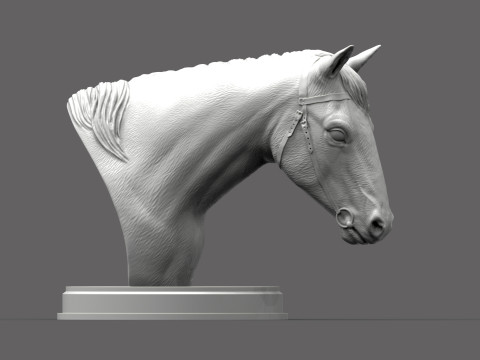 Horses head 3Dプリントモデル