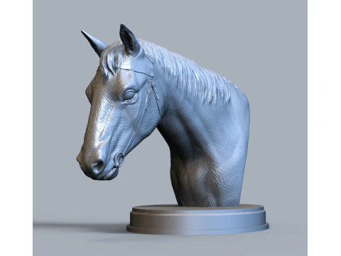 Голова лошади 3D Принт Модель