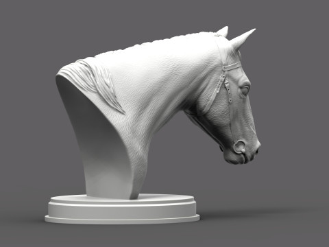 Horses head 3Dプリントモデル