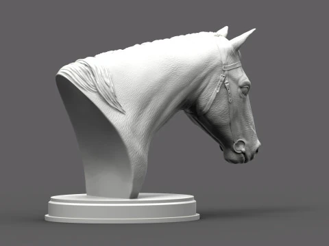 Голова лошади 3D Принт Модель