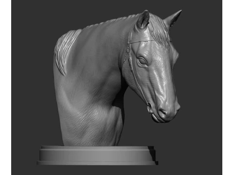 Голова лошади 3D Принт Модель