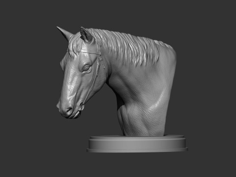 Horses head 3Dプリントモデル