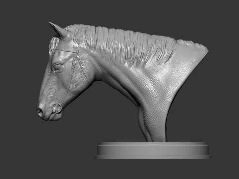Голова лошади 3D Принт Модель