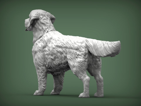 Golden retriever 3Dプリントモデル