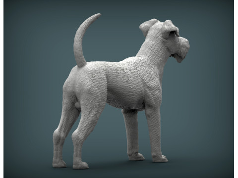 Irish Terrier 3Dプリントモデル