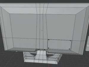 plasma tv and remote control 3D Model