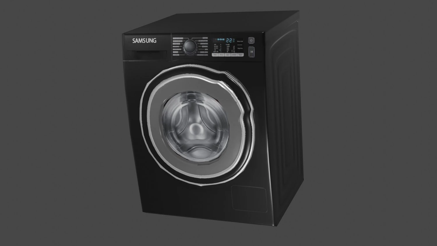 washing machine samsung 3D Model .c4d .max .obj .3ds .fbx .stl .blend 