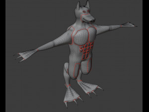 swamp wolf 3D Model