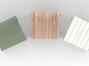 wood chairs 3D Model