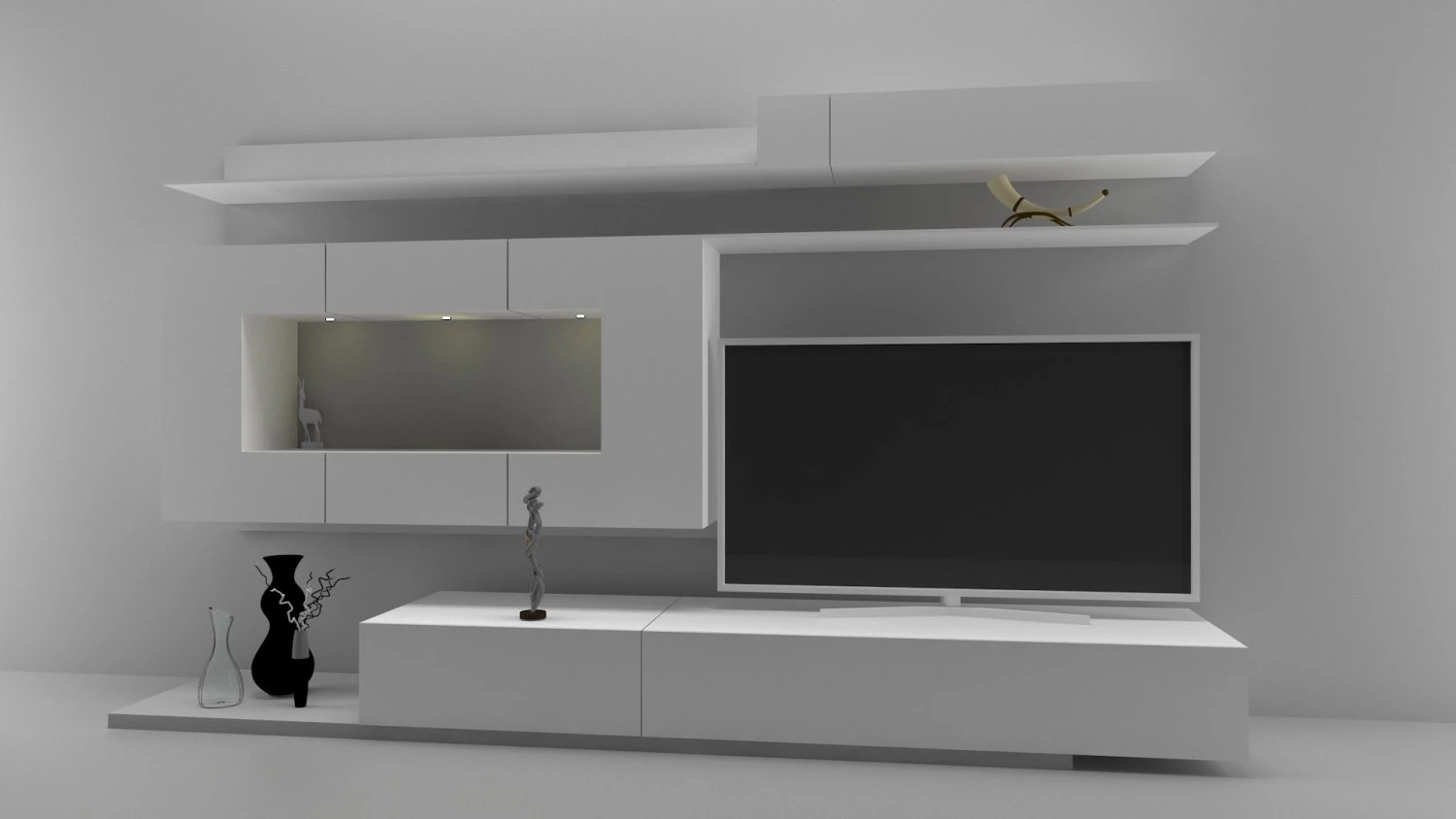 mueble comedor moderno 3D Model .c4d .max .obj .3ds .fbx .stl .blend 