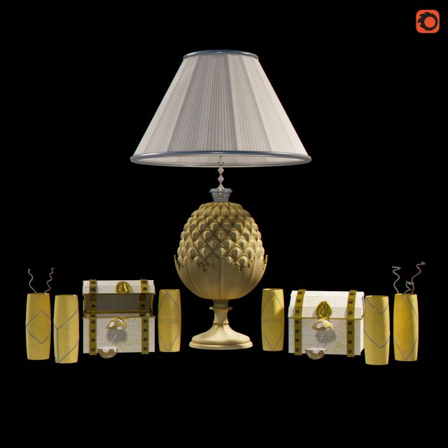 decorativeset 3D 模型 .c4d .max .obj .3ds .fbx .stl .blend 