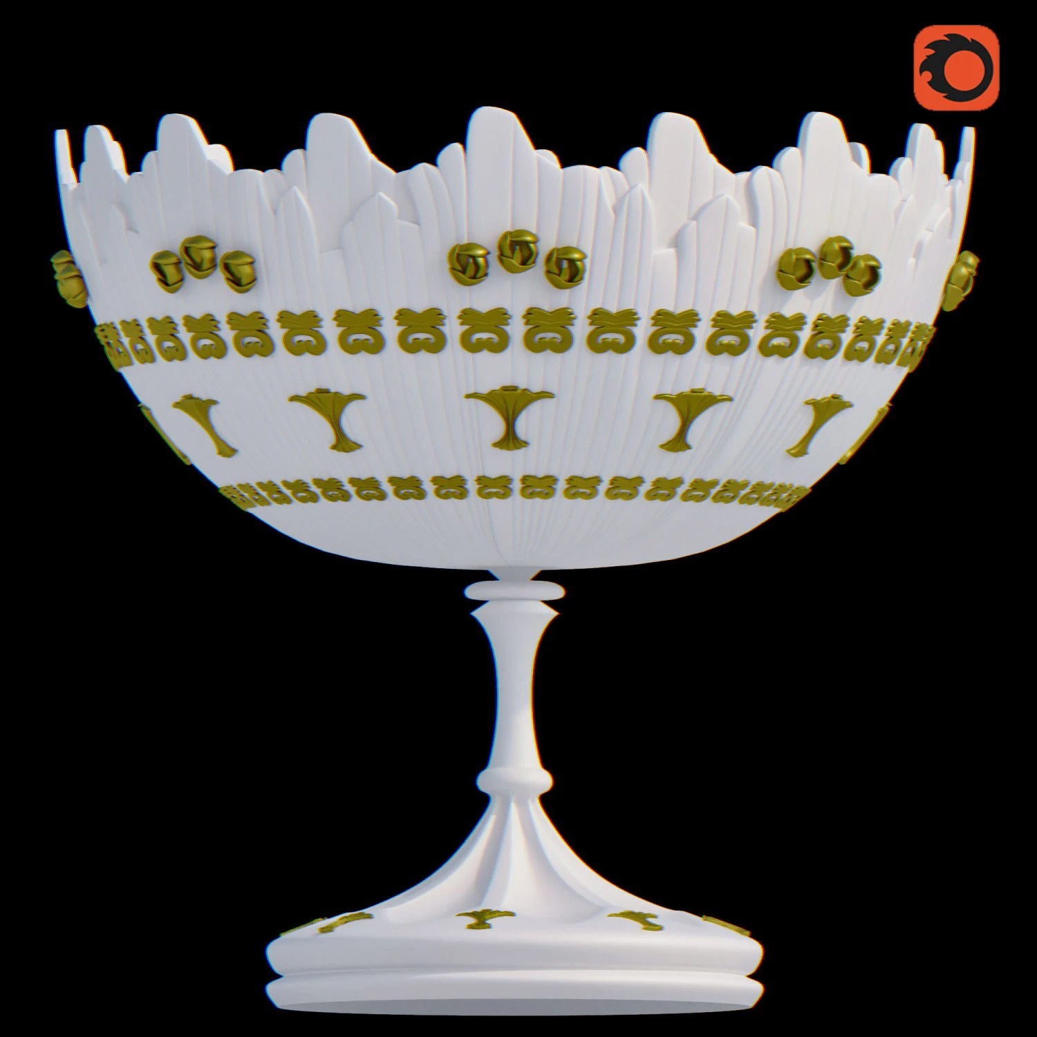 fruitdish 3D Model .c4d .max .obj .3ds .fbx .stl .blend 