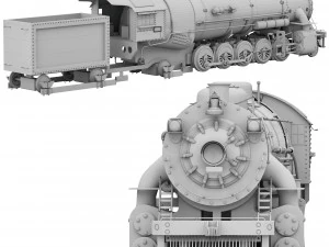 locomotive 3D Model