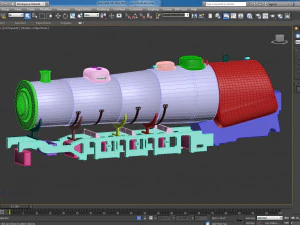 locomotive 3D Model