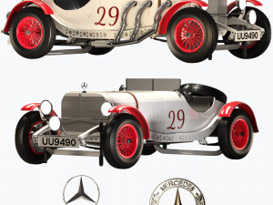 mercedessskl1929 3D मॉडल