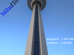 milad tower 3D-Modell