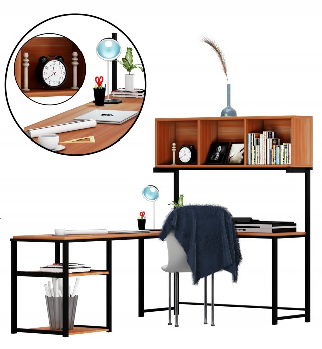 work place Modelo 3D .c4d .max .obj .3ds .fbx .stl .blend 