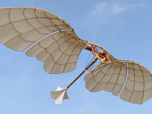 leonardo da vinci mechanical eagle 3D Model