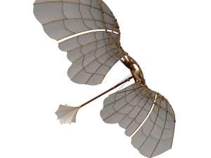leonardo da vinci mechanical eagle 3D Model