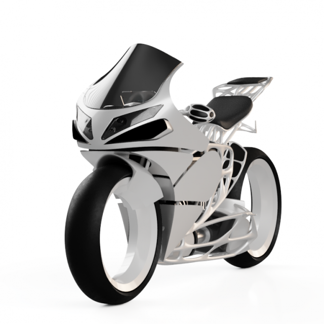 electric motorcycle concept 3D 模型 .c4d .max .obj .3ds .fbx .stl .blend 