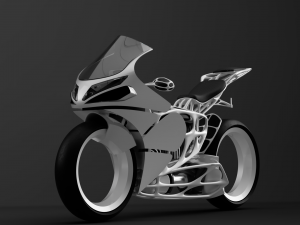 electric motorcycle concept 3D 模型