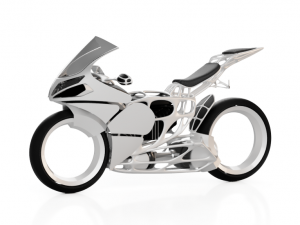 electric motorcycle concept 3D 模型